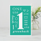 1 jaar Sober Kaart (Staand voorkant)