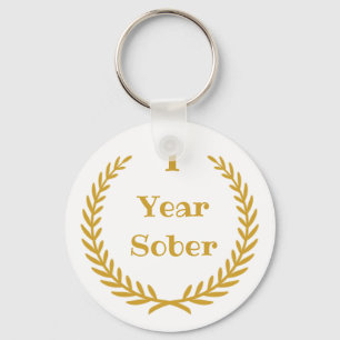 1 jaar Sober Sleutelhanger for Addication Recovery
