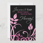 1 jaar Uitnodiging voor een borstkankerfeest (Voorkant)
