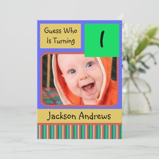 1 jaar Uitnodigingsbrief van de Dag van de Oude Da Kaart (Staand voorkant)