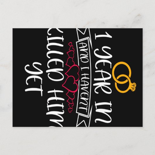 1 Jaar Verder En Ik Heb Hem Nog Niet Aankondigingskaart (Voorkant)