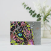 1 jaguar briefkaart (Staand voorkant)