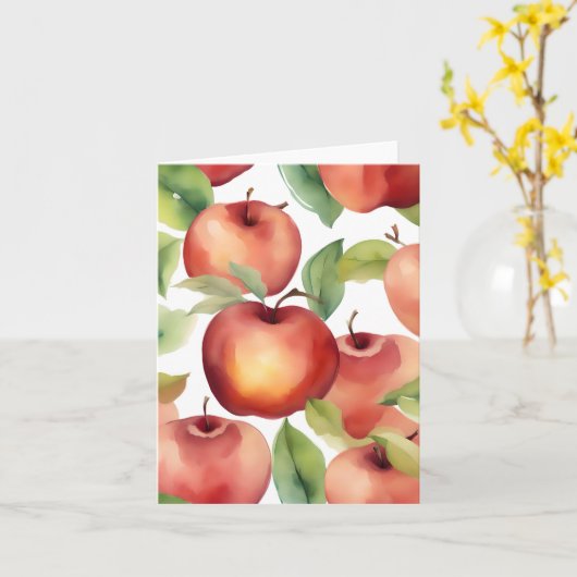 1 januari Apple Giving Day F Kaart (Gele Bloem)