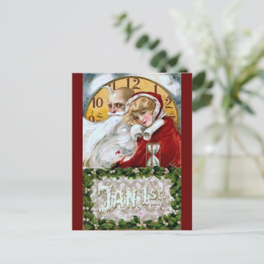 1 januari briefkaart (Staand voorkant)