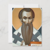 1 januari St. Basilicum's Day Feestdagenkaart (Voorkant)