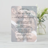 1-jarig jubileum Ontvangst 2 Foto-overlay Kaart (Staand voorkant)