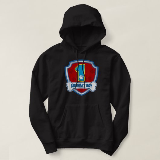 1-jarige jongen 1 jaar oude patrouillehonden met l hoodie (Design voorkant)