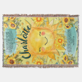 1 Johannes 1:7, Christelijke Vrouwen Zonneschijn Deken