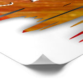 1 Johannes 1:9 over het wit Poster (Hoek)