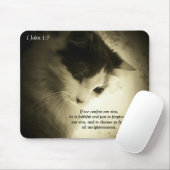 1 Johannes 1:9 Trouw om te vergeven Muismat (Met muis)