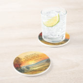 1 Johannes 3:16 Jezus legde zijn leven voor ons Bi Zandsteen Onderzetter (Zijkant)