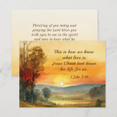 1 Johannes 3:16 Jezus legde zijn leven voor ons Ka (Voorkant / Achterkant)