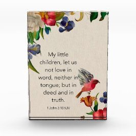 1 Johannes 3:18 KJV Fotoblokken