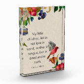 1 Johannes 3:18 KJV Fotoblokken (Links)