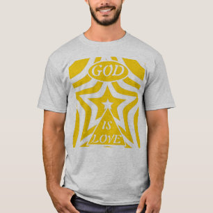 1 Johannes 4:16 "God is Liefde" Cyber Geel - Chris T-shirt