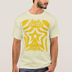 1 Johannes 4:16 "God is Liefde" Cyber Geel - Chris T-shirt