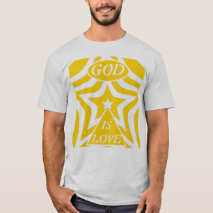 1 Johannes 4:16 "God is Liefde" Cyber Geel - Chris T-shirt
