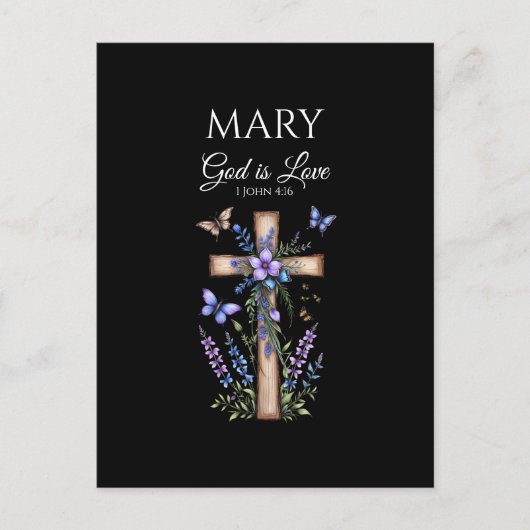 1 Johannes 4:16 God Is Liefde – Persoonlijke Chris Briefkaart (Voorkant)