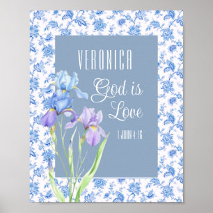 1 Johannes 4:16 God is Liefde – Persoonlijke Chris Poster