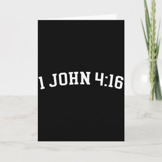 1 Johannes 4_16 Kaart (Voorkant)
