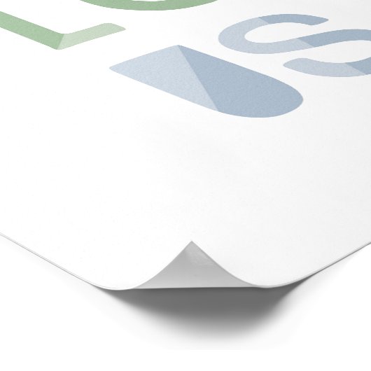 1 Johannes 4:19 Wij Liefhebben Omdat Hij Ons Eerst Poster (Hoek)