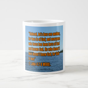 1 Johannes 4:7-8 WEBU Mug Grote Koffiekop