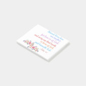 1 Johannes 4:7 Bijbelvers Regenboogtekst Post-it® Notes (Schuin)
