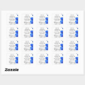 1 Johannes 5:14 Bijbelvers Vierkante Sticker (Vel)