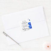 1 Johannes 5:14 Bijbelvers Vierkante Sticker (Envelop)