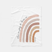 1 Johannes 5:15 - Boho Regenboog Fleece Deken (Voorkant)