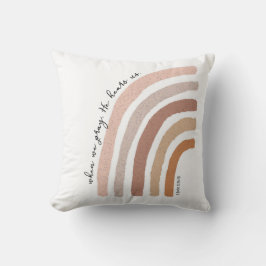 1 Johannes 5:15 - Boho Regenboog Kussen