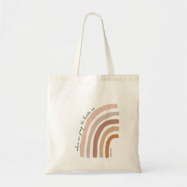 1 Johannes 5:15 - Boho Regenboog Tote Bag