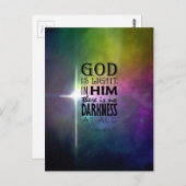 1 John 1:5 Briefkaart (Voorkant / Achterkant)