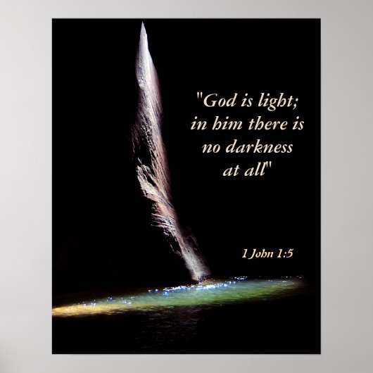 1 John 1:5 Poster (Voorkant)