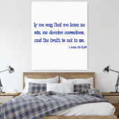 1 John 1:8 Bijbel Verse KJV Wall Art Canvas Afdruk (Insitu (Slaapkamer))