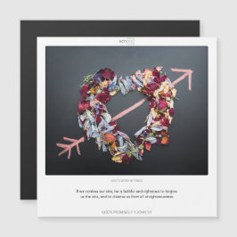 1 John 1:9 GOD'S PROMISES SCRIPIX magnetische kaar Magnetische Uitnodiging