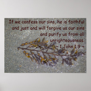 1 John 1:9 Poster