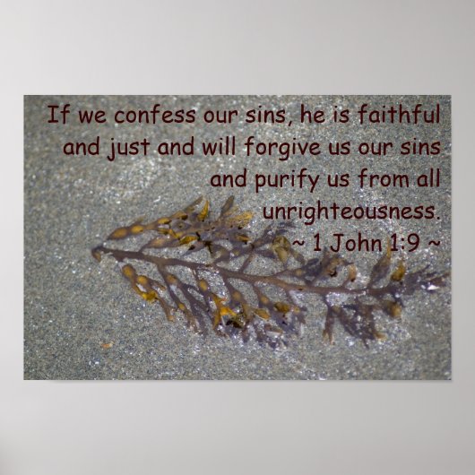 1 John 1:9 Poster (Voorkant)