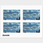 1 John 1:9 Rechthoekige Sticker (Vel)