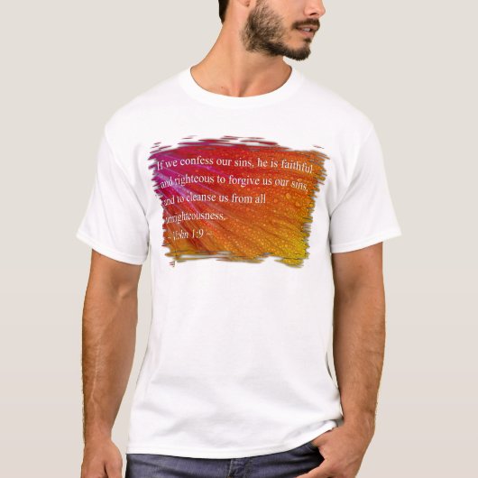 1 John 1:9 T-shirt (Voorkant)