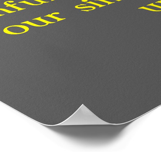 1 John 1:9 Zwarte en gele kanarie spotvogels Poster (Hoek)