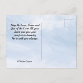 1 John 3:1 Jezus Christus legde zijn leven voor on Briefkaart (Achterkant)