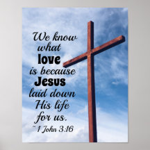 1 John 3:1 Jezus Christus legde zijn leven voor on