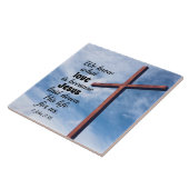 1 John 3:1 Jezus Christus legde zijn leven voor on Tegeltje (Zijkant)