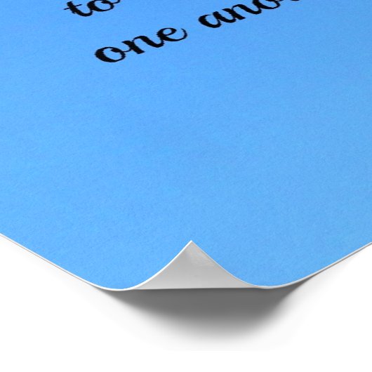 1 John 4:11 Verdacht als God zo van ons hield... Poster (Hoek)