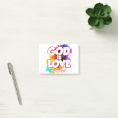 1 John 4:16 God is liefde en eenieder die in liefd Post-it® Notes (Kantoor)