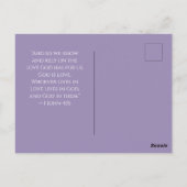 1 John 4:16 God Is Love – Personalized Christian Briefkaart (Achterkant)