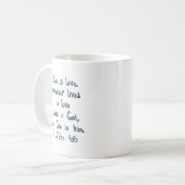 1 John 4:16 Koffiemok (Voorkant links)