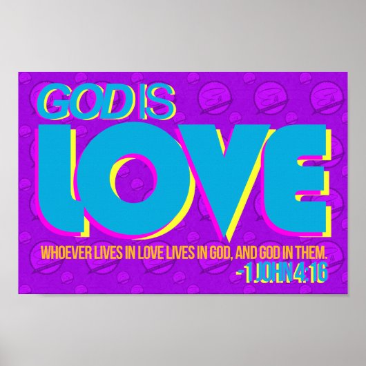 1 john 4:16 Poster (Voorkant)