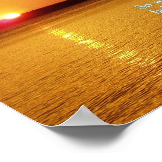 1 John 4:16 Sunset Poster (Hoek)